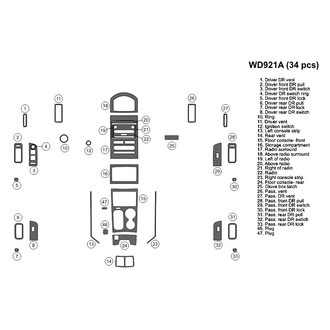 B&I® - 2D Blackwood Full Dash Kit (34 Pcs)