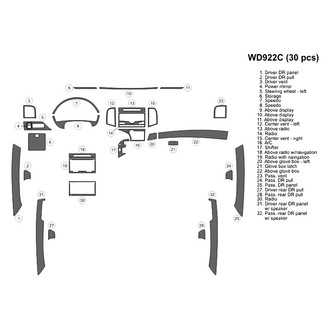 B&I® - 2D Blackwood Full Dash Kit (30 Pcs)