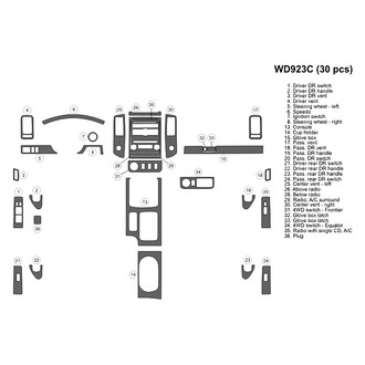B&I® - 2D Blackwood Full Dash Kit (30 Pcs)