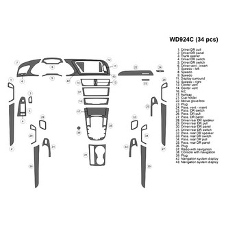B&I® - 2D Blackwood Large Dash Kit (35 Pcs)
