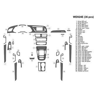 B&I® - 2D Blackwood Large Dash Kit (36 Pcs)