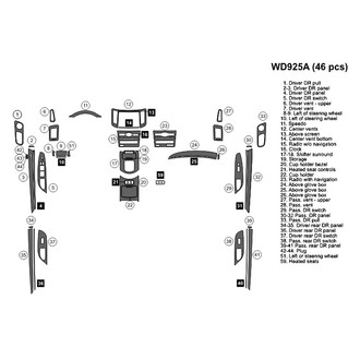 B&I® - 2D Blackwood Large Dash Kit (46 Pcs)