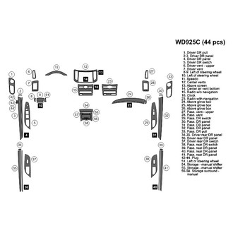 B&I® - 2D Blackwood Large Dash Kit (44 Pcs)