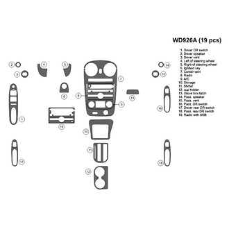 B&I® - 2D Blackwood Full Dash Kit (19 Pcs)