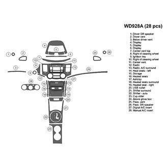 B&I® - 2D Blackwood Full Dash Kit (28 Pcs)