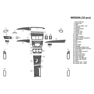 B&I® - 2D Blackwood Large Dash Kit (32 Pcs)