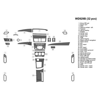 B&I® - 2D Blackwood Large Dash Kit (31 Pcs)