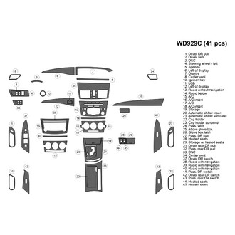 B&I® - 2D Blackwood Large Dash Kit (41 Pcs)