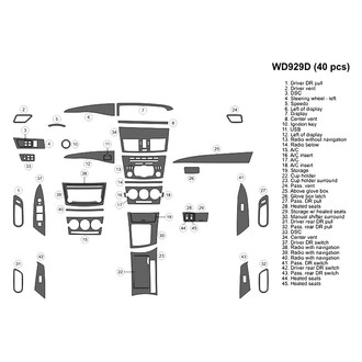 B&I® - 2D Blackwood Large Dash Kit (40 Pcs)