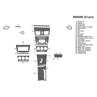 B&I® - 2D Blackwood Small Dash Kit (23 Pcs)