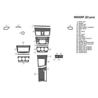 B&I® - 2D Blackwood Small Dash Kit (22 Pcs)