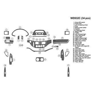 B&I® - 2D Blackwood Full Dash Kit (34 Pcs)