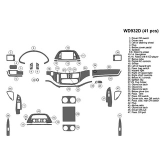 B&I® - 2D Blackwood Full Dash Kit (41 Pcs)