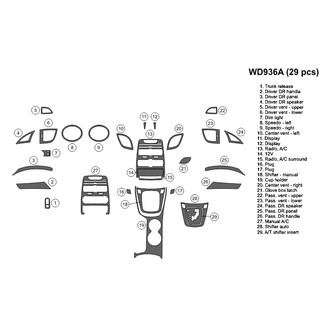 B&I® - 2D Blackwood Large Dash Kit (29 Pcs)