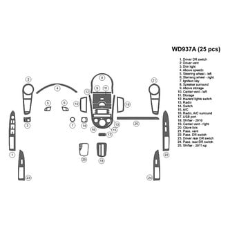 B&I® - 2D Blackwood Full Dash Kit (25 Pcs)
