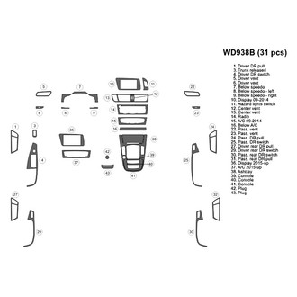 B&I® - 2D Blackwood Small Dash Kit (31 Pcs)