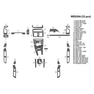 B&I® - 2D Blackwood Large Dash Kit (33 Pcs)
