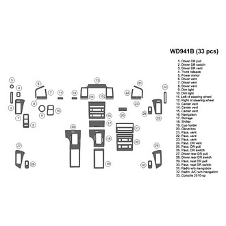 B&I® - 2D Blackwood Large Dash Kit (33 Pcs)