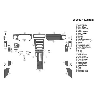 B&I® - 2D Blackwood Medium Dash Kit (32 Pcs)