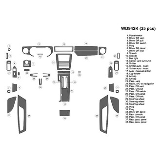 B&I® - 2D Blackwood Large Dash Kit (35 Pcs)