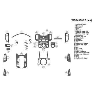 B&I® - 2D Blackwood Large Dash Kit (27 Pcs)
