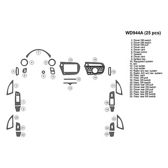 B&I® - 2D Blackwood Full Dash Kit (25 Pcs)