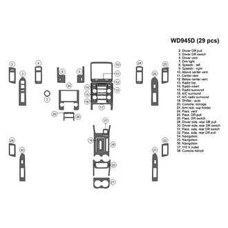 B&I® - 2D Blackwood Large Dash Kit (29 Pcs)