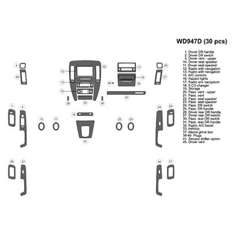 B&I® - 2D Blackwood Large Dash Kit (30 Pcs)