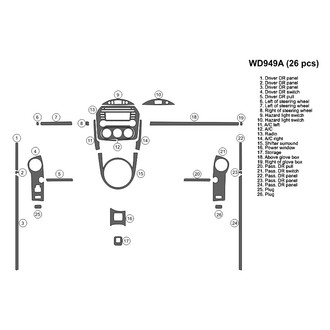 B&I® - 2D Blackwood Large Dash Kit (26 Pcs)