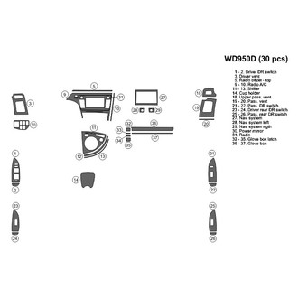 B&I® - 2D Blackwood Small Dash Kit (30 Pcs)