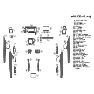 B&I® - 2D Blackwood Large Dash Kit (45 Pcs)