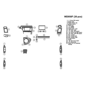 B&I® - 2D Blackwood Small Dash Kit (30 Pcs)