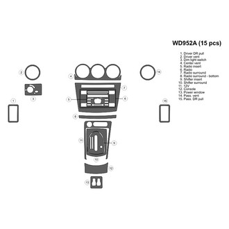 B&I® - 2D Blackwood Large Dash Kit (15 Pcs)