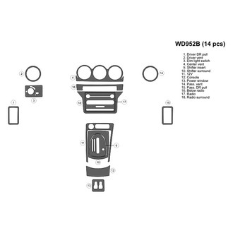 B&I® - 2D Blackwood Large Dash Kit (14 Pcs)