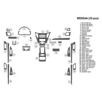 B&I® - 2D Blackwood Large Dash Kit (35 Pcs)