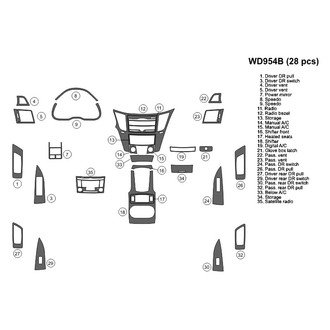 B&I® - 2D Blackwood Small Dash Kit (28 Pcs)