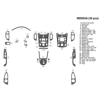 B&I® - 2D Blackwood Full Dash Kit (30 Pcs)