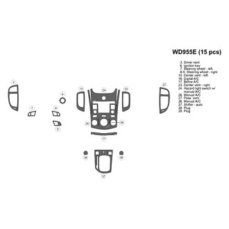 B&I® - 2D Blackwood Small Dash Kit (15 Pcs)