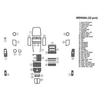 B&I® - 2D Blackwood Full Dash Kit (32 Pcs)