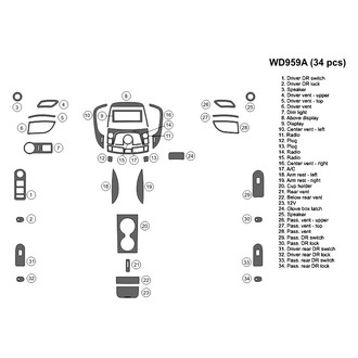 B&I® - 2D Factory Match Large Dash Kit (34 Pcs)