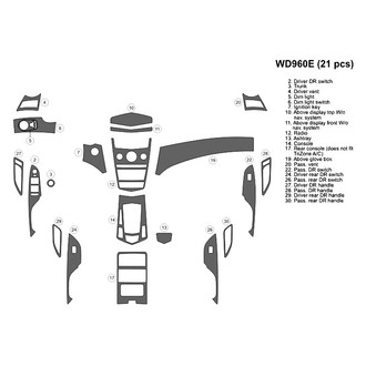 B&I® - 2D Blackwood Large Dash Kit (21 Pcs)