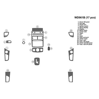 B&I® - 2D Blackwood Small Dash Kit (17 Pcs)