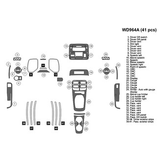 B&I® - 2D Blackwood Large Dash Kit (41 Pcs)