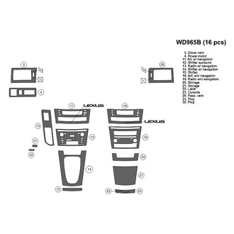 B&I® - 2D Blackwood Small Dash Kit (16 Pcs)