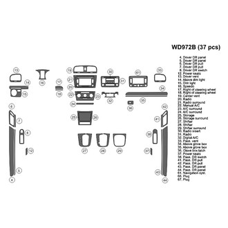 B&I® - 2D Blackwood Medium Dash Kit (37 Pcs)