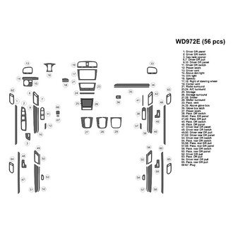 B&I® - 2D Blackwood Large Dash Kit (56 Pcs)