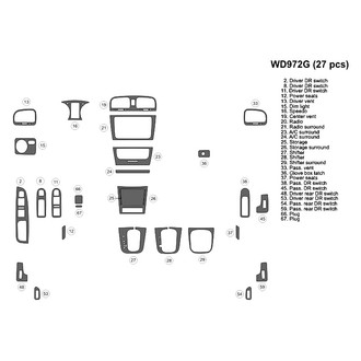 B&I® - 2D Blackwood Small Dash Kit (27 Pcs)