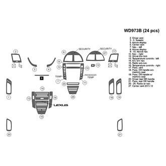 B&I® - 2D Blackwood Medium Dash Kit (24 Pcs)