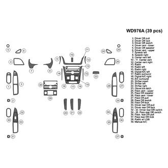 B&I® - 2D Blackwood Large Dash Kit (39 Pcs)
