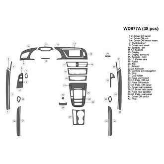 B&I® - 2D Blackwood Large Dash Kit (38 Pcs)